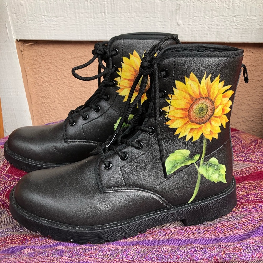 Sunflower Combat Boots (US Women’s Size 8.5-9)